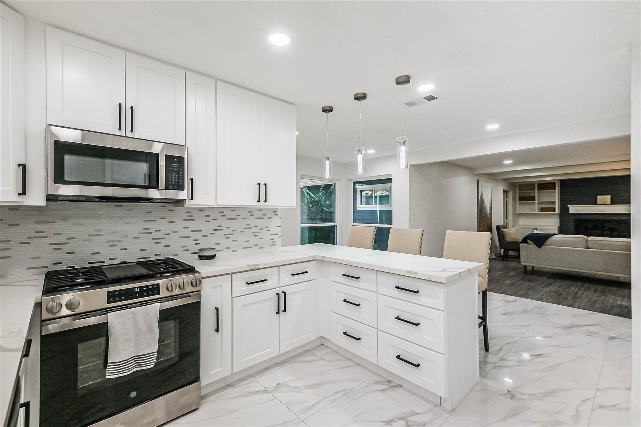 Plenty of cabinet space.